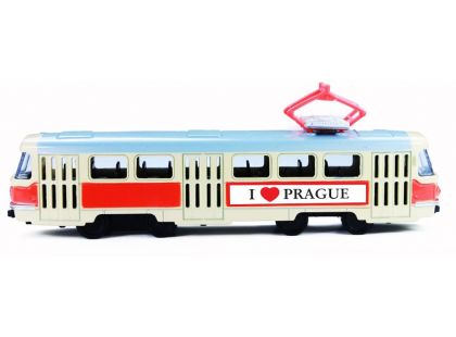 Rappa kovová tramvaj 16 cm na zpětný chod Praha