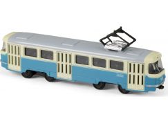 Rappa Kovová tramvaj modrá 16 cm