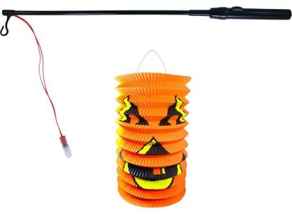 Rappa Lampion Halloween se svítící hůlkou 40cm