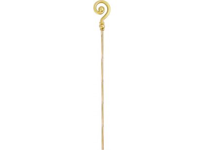 Rappa Mikulášská berle plastová zlatá 185 cm