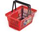 Rappa Mini obchod nákupní košík s doplňky a učením jak nakupovat - červený 4