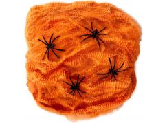 Rappa Pavoučí síť oranžová s pavouky