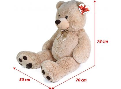 Rappa Plyšový medvěd Luďa 120 cm béžový