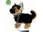 Rappa Plyšový pes německý ovčák s vodítkem stojící 23 cm Eco Friendly 3