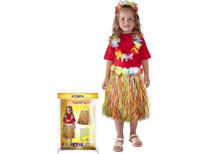 Rappa Dětský kostým Sukně Hawaii barevná 104 - 150 cm