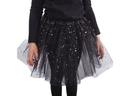 Rappa Dětský kostým Sukně tutu svítící černá 104 – 146 cm