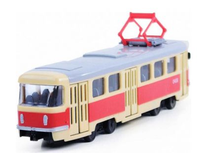 Rappa tramvaj plastová s funkčními dveřmi 28 cm