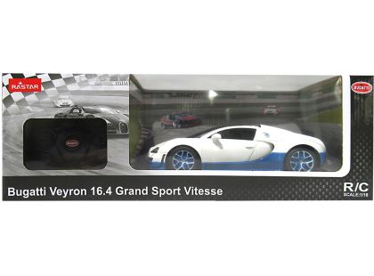 Rastar RC auto 1:18 Bugatti Grand Sport Vitesse bílé