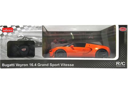 Rastar RC auto 1:18 Bugatti Grand Sport Vitesse oranžové