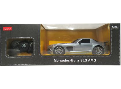 Rastar RC auto 1:18 Mercedes-Benz SLS AMG stříbrný