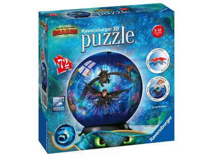 Ravensburger 111442 Puzzle-Ball Jak vycvičit draka 3 72 dílků