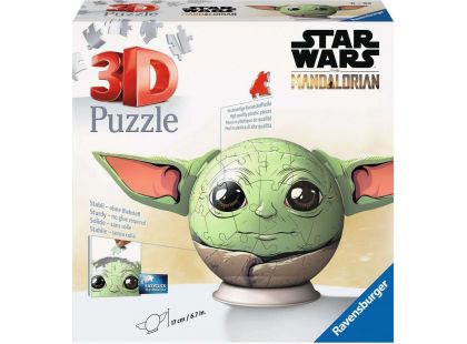 Ravensburger 115563 Puzzle Ball Star Wars: Baby Yoda s ušima 72 dílků