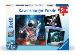Ravensburger 120008606 Prozkoumávání vesmíru 3 x 49 dílků