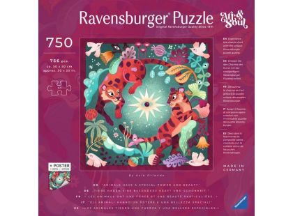 Ravensburger 120010012 Art & Soul: Zvířecí sny 750 dílků
