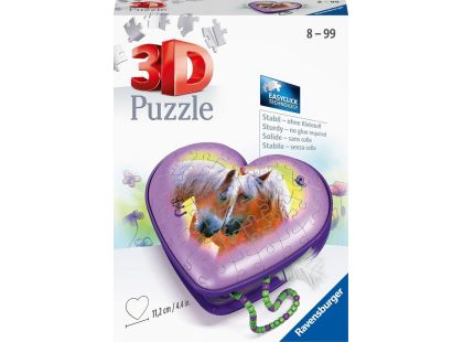 Ravensburger 3D Puzzle Srdce Koníci 54 dílků