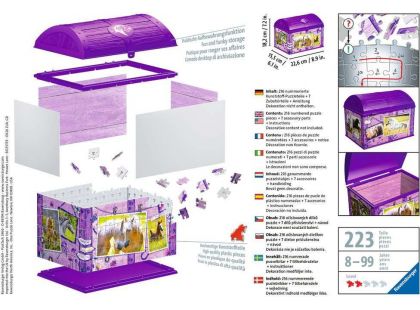 Ravensburger 3D Puzzle Úložná krabice s víkem Kůň 216 dílků