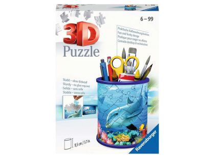 Ravensburger 3D Puzzle Stojan na tužky Podvodní svět Delfín 54 dílků