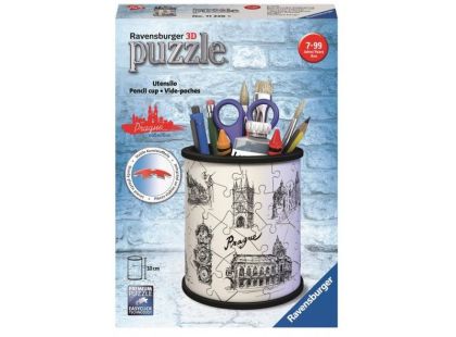 Ravensburger 3D Puzzle 112265 Stojan na tužky Kresba Prahy 54 dílků