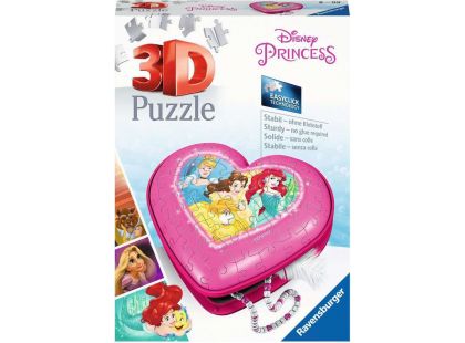Ravensburger 3D puzzle 112340 Srdce Disney princezny 54 dílků