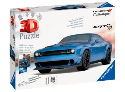 Ravensburger 3D Puzzle Dodge Challenger SRT Hellcat Widebody 108 dílků
