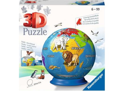 Ravensburger 3D Puzzle Malovaný globus 72 dílků