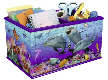 Ravensburger 3D Puzzle 121151 Úložná krabice Podvodní svět 216 dílků