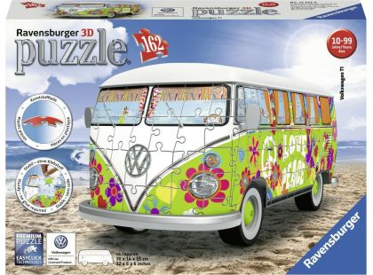 Ravensburger 3D puzzle 125326 VW Autobus T1 Hippie 162 dílků