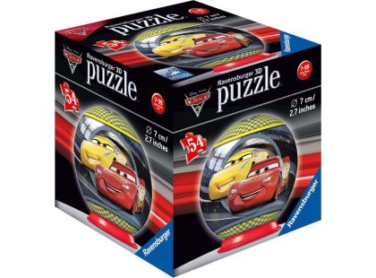 Ravensburger 3D puzzle Disney Auta 3 puzzleball - 54 dílků Blesk McQueen a Cruz Ramirezová