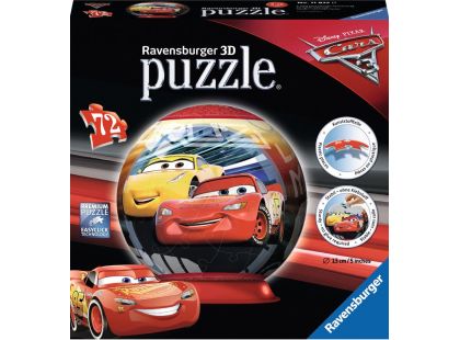 Ravensburger 3D puzzle Disney Auta 3 puzzleball - 72 dílků
