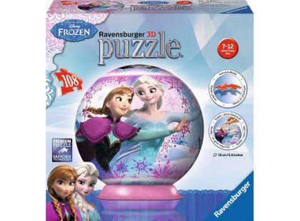 Ravensburger 3D puzzle Ledové království Puzzleball 108 dílků