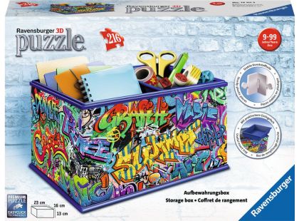 Ravensburger 3D puzzle Úložná krabice Graffiti 216 dílků - Poškozený obal