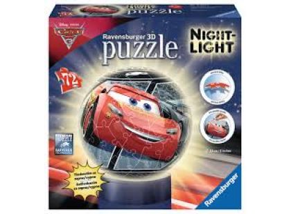 Ravensburger Disney Auta 3 svítící puzzleball 72 dílků