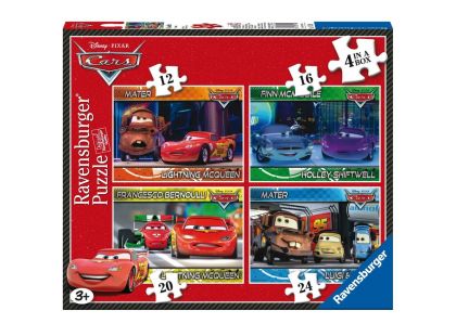 Ravensburger Disney Puzzle Auta 4x puzzle v boxu