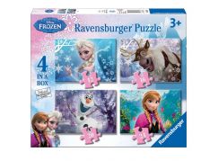 Ravensburger Puzzle v boxu Ledové království 4 v 1