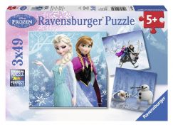 Ravensburger Disney Puzzle Ledové království dobrodružství na sněhu 3x 49 dílků