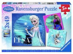 Ravensburger Disney Puzzle Ledové království Elsa, Anna, Olaf 3x49 dílků