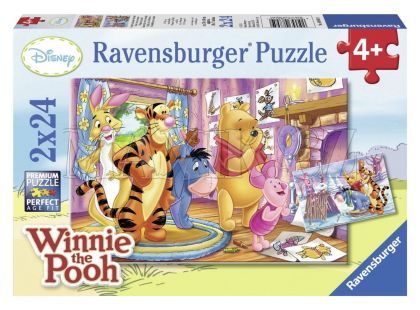 Ravensburger Disney Puzzle Prasátko a jeho přátelé 2x24 dílků