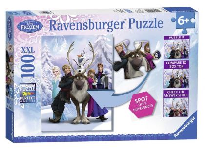 Ravensburger Disney Puzzle XXL Ledové království - rozdíly 100 dílků