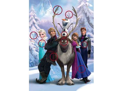 Ravensburger Disney Puzzle XXL Ledové království - rozdíly 100 dílků