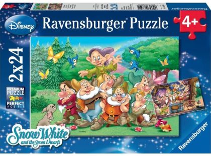 Ravensburger Disney Sedm trpaslíků puzzle 2 x 24 dílků