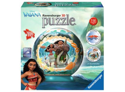 Ravensburger Disney Vaiana 3D Puzzleball 108 dílků