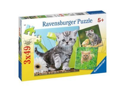 Ravensburger Koťata 3x49 dílků