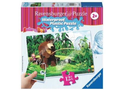 Ravensburger Máša a medvěd Voděodolné puzzle Rybolov 12 dílků