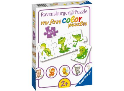 Ravensburger Puzzle Moje první barevné zvířátka 6 x 4 dílků