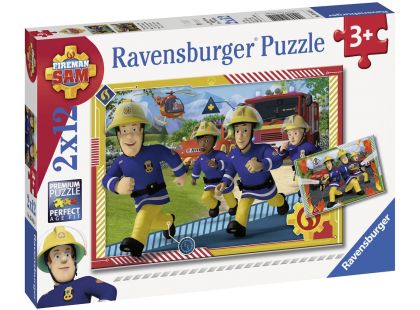 Ravensburger Puzzle Požárník Sam a jeho tým 2 x 12 dílků