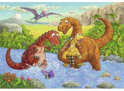 Ravensburger Puzzle Hraví dinosauři 2 x 24 dílků