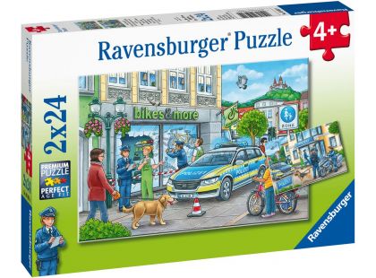 Ravensburger puzzle 050314 Policejní vyšetřování 2x24 dílků