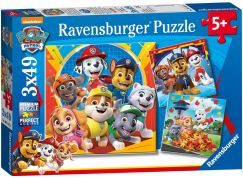 Ravensburger Puzzle 050482 Tlapková patrola Hrátky v listí 3x49 dílků