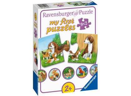 Ravensburger Puzzle Zvířátka na dvoře 9 x 2 dílků