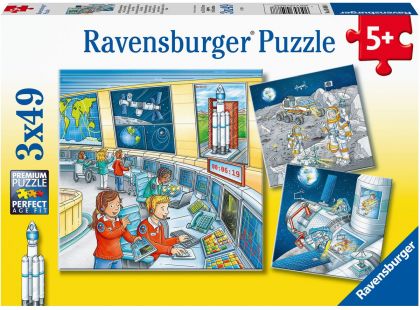Ravensburger puzzle 050888 Astronauti 3x49 dílků